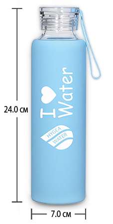 Технически характеристики на стъклената бутилка Hygea Water